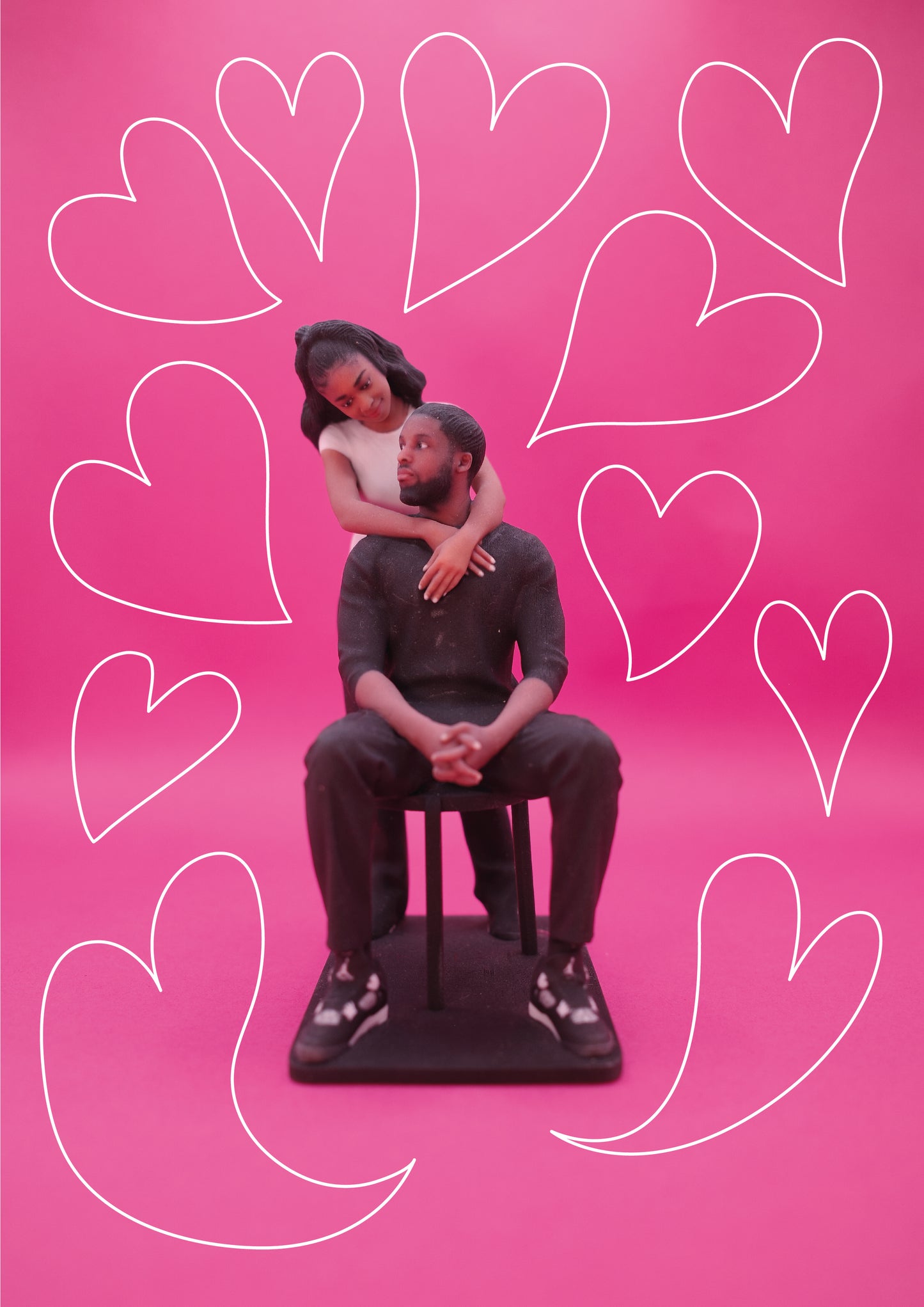 3D Printed couple mini figure